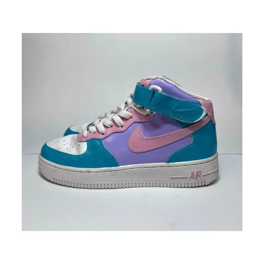 Nike Air Force Custom Painted Youth Size 5.5 Pastels DH2933-111